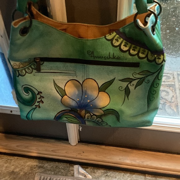 Anuschka leather Handpainted handbag - Picture 2 of 5